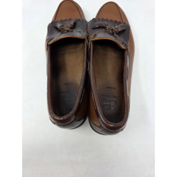Allen Edmonds Nashua Slip On Tassel Leather Loafers Tan Brown Size 12 B main image 7